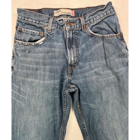 Levi's 569 Women's Loose Straight Denim Jeans 90's Cotton Blue Size W31xL32 - Picture 3 of 8